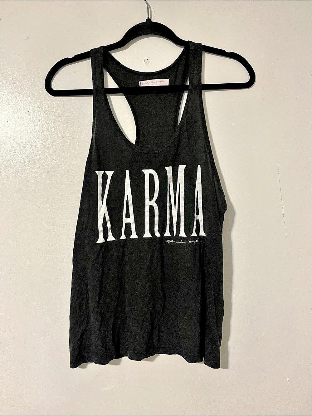 Spiritual Gangster Karma Vibe Tank Black & White Small